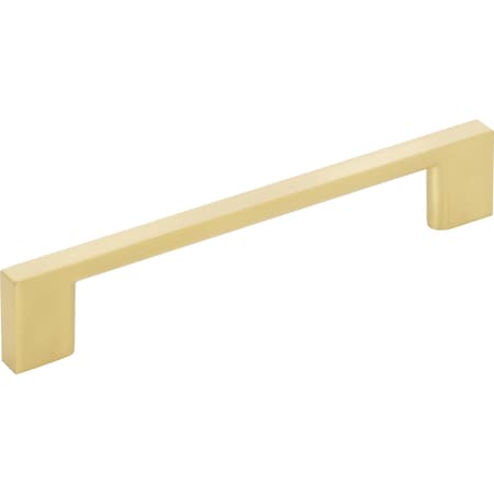 Jeffrey Alexander 128 mm Center-to-Center Brushed Gold Square Sutton Cabinet Bar Pull 635-128BG